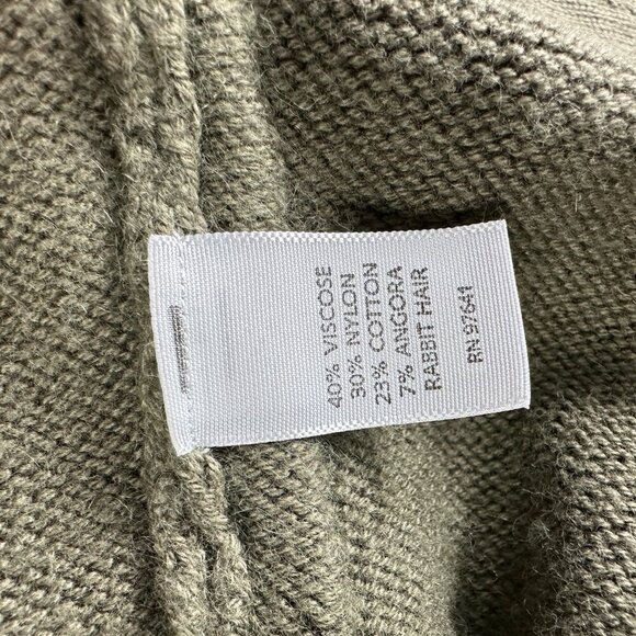 J Jill Sweater Womens Medium Green Cardigan Long Sleeve BUtton Up Collar Pockets - Picture 7 of 9